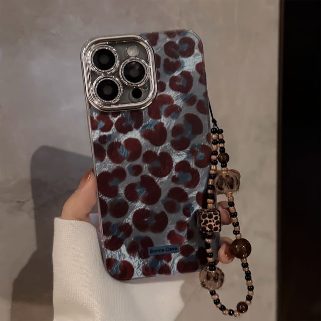 / Print Strap Leopard Set Case Phone