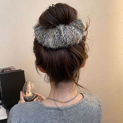 Tie Hair Knit Fuzzy