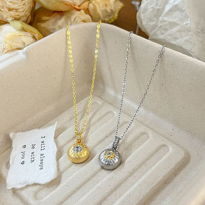 Dome Necklace CZ