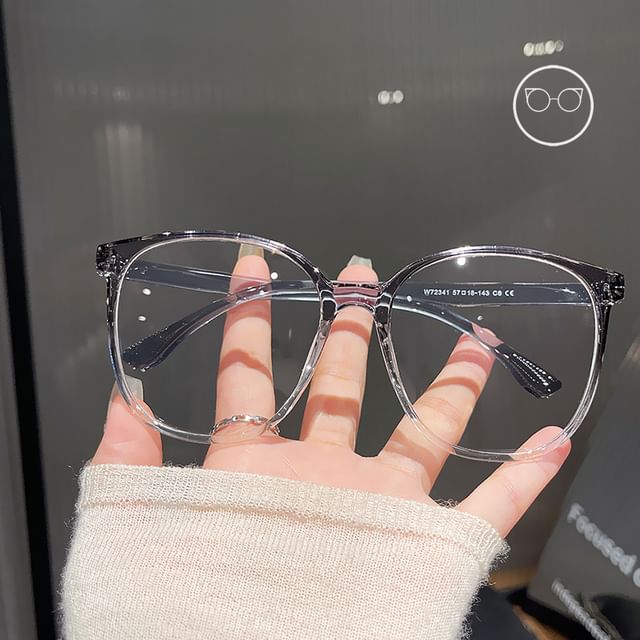 遮光ブルーラウンドメガネ