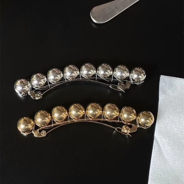 Clip Alloy Bead Polished Hair