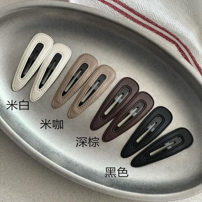 Set Designs) Faux (Various Hair Clip 2: Leather of