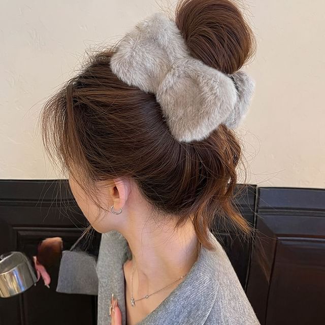 Clip Kralle Haarschleife Chenille