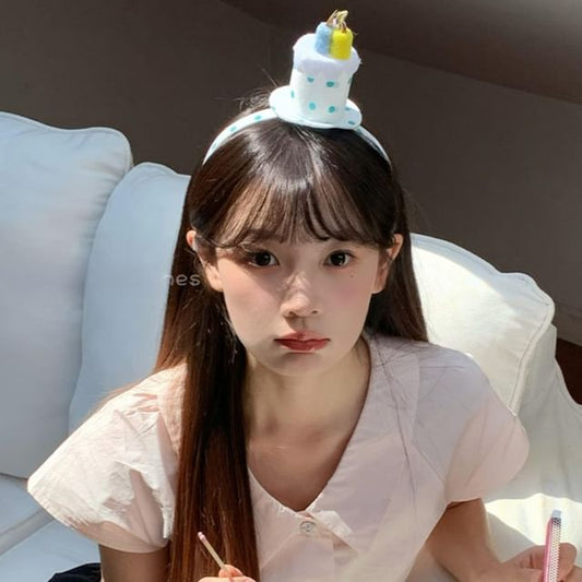 Polka Dot Cake Headband Birthday