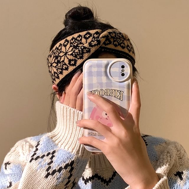 Headband Knitted Patterned