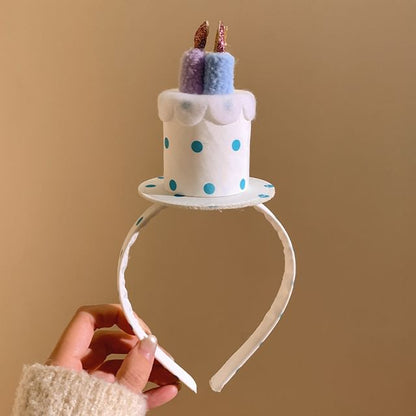 Polka Dot Cake Headband Birthday