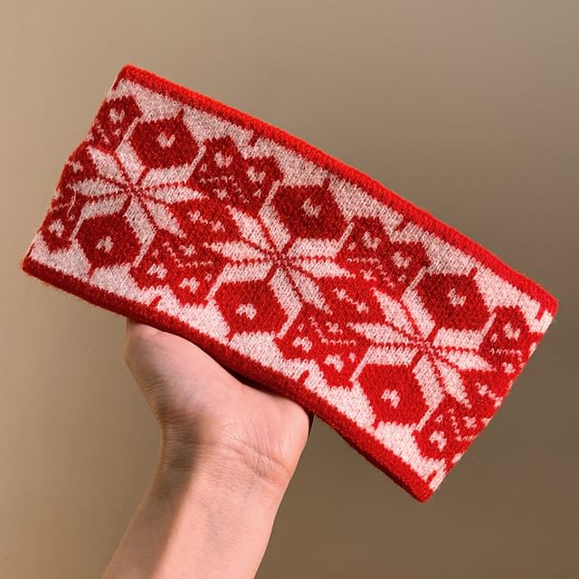 Headband Knitted Patterned