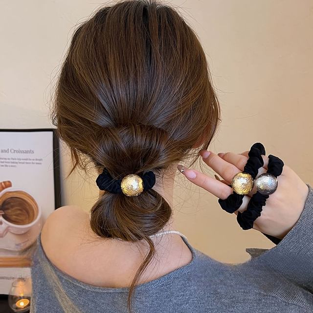 Velvet Tie Hair Bead