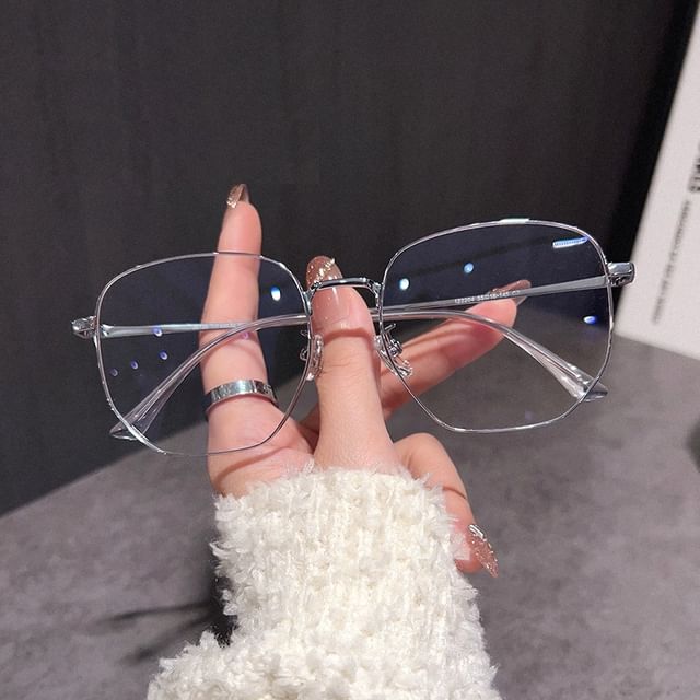 細フレーム眼鏡