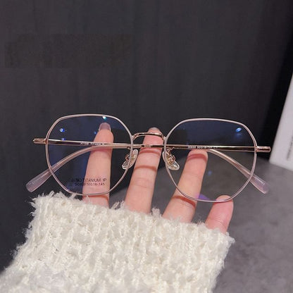 フレーム眼鏡 六角形