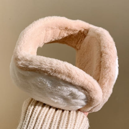 Earmuffs Trim Fluffy Contrast