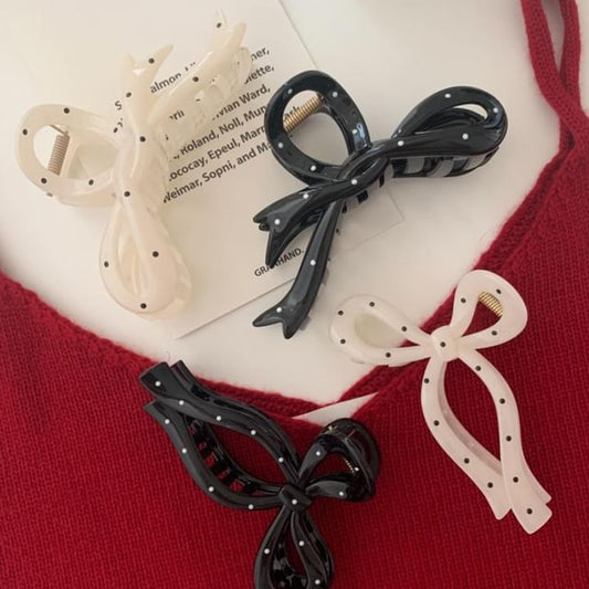 Hair Polka Dot Claw Bow