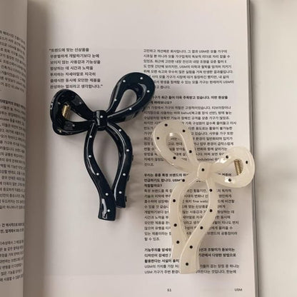 Hair Polka Dot Claw Bow