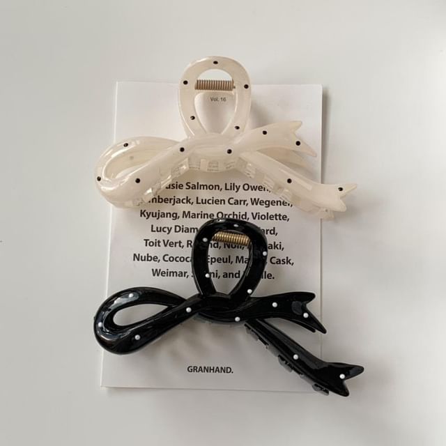 Hair Polka Dot Claw Bow