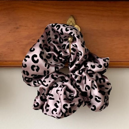 Print Scrunchie Leopard Hair
