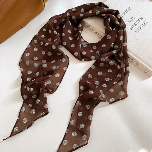 Polka Narrow Dot Scarf
