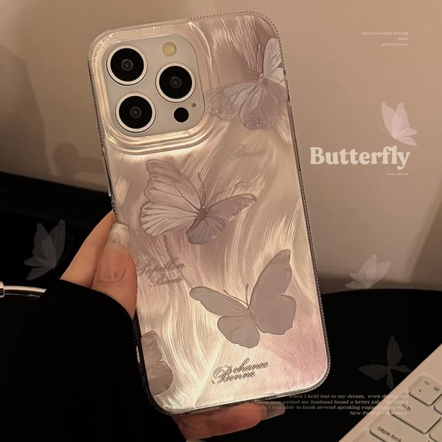 Butterfly Phone Case and Charm Options - Compatible with iPhone