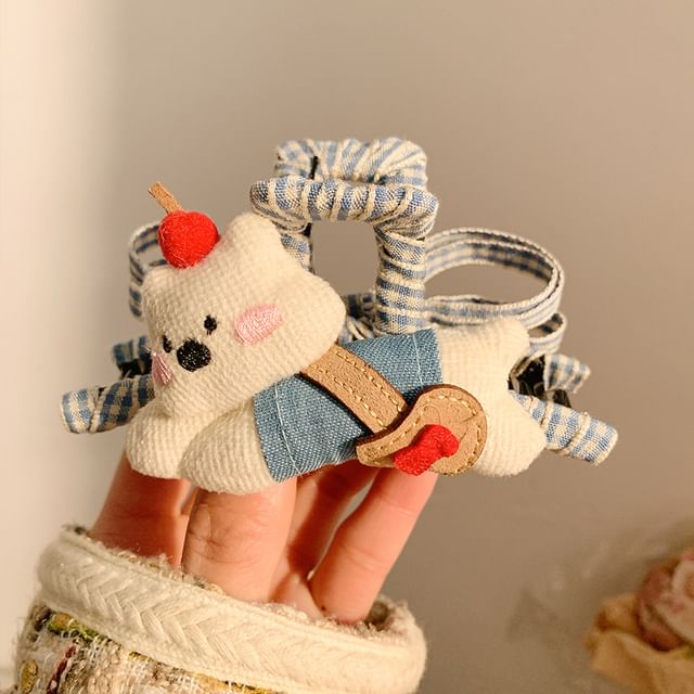 Plaid Cartoon Hair Claw