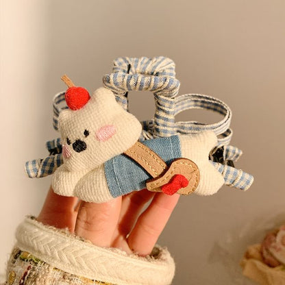 Plaid Cartoon Hair Claw