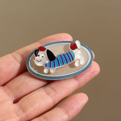 Dog Cartoon Acrylic Clip Hair
