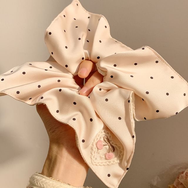 Scrunchie Applique Dot Cherry Designs) / Polka (Various