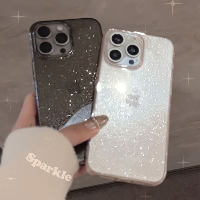 Glitter Transparent Phone Case - Compatible with iPhone