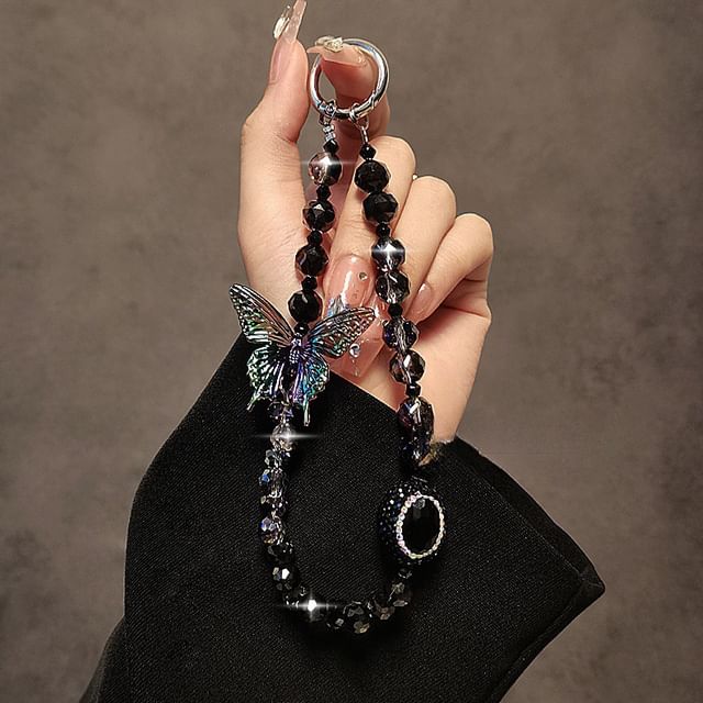 Schmetterlings-Handyband aus Kunstkristall