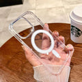 Transparent Magnetic Phone Case - Compatible with iPhone and MagSafe