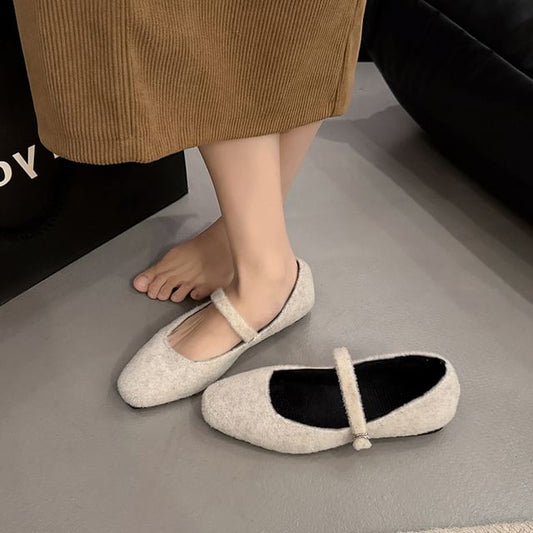 Jane Toe Flats Square Mary