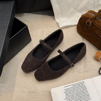 Jane Toe Flats Square Mary