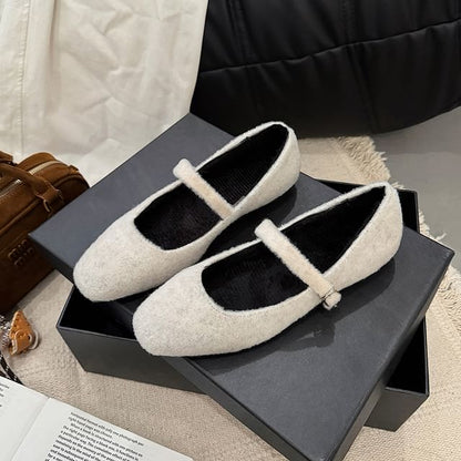 Jane Toe Flats Square Mary