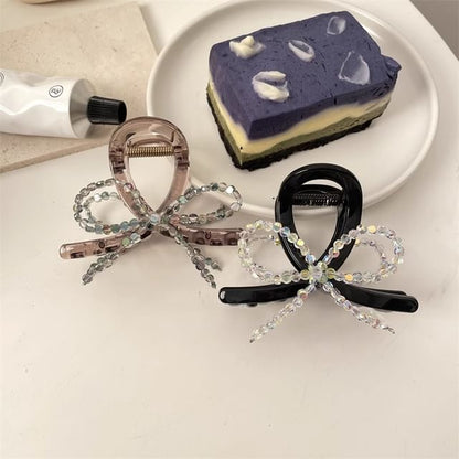 Claw Hair Acrylic Beaded Bow