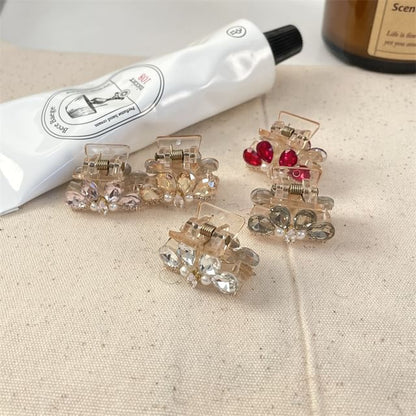 Rhinestone Acrylic Claw Hair Pearl Faux