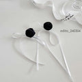 Flower Stud Ribbon Earring