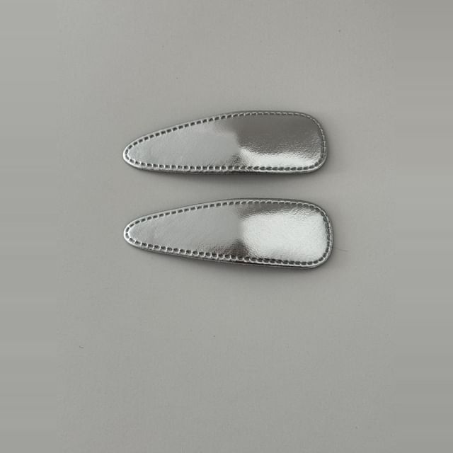 幾何学的なセットヘアクリップ合金