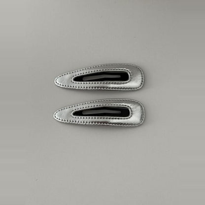 幾何学的なセットヘアクリップ合金