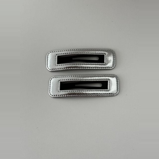 幾何学的なセットヘアクリップ合金