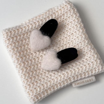 ふわふわハートセットヘアクリップ