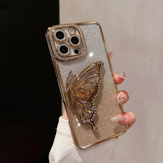 Embellished Stand Phone Case Butterfly