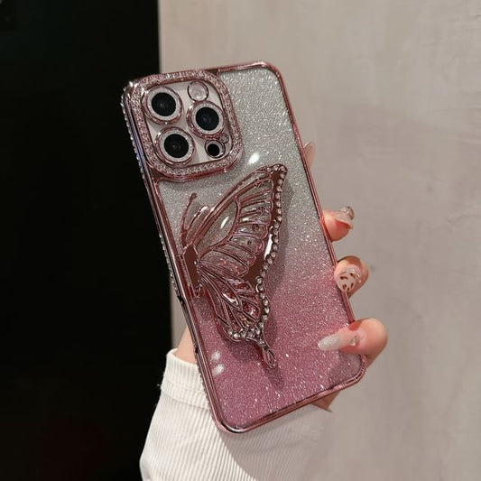 Case Butterfly Stand Embellished Phone