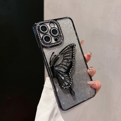 Embellished Butterfly Phone Stand Case