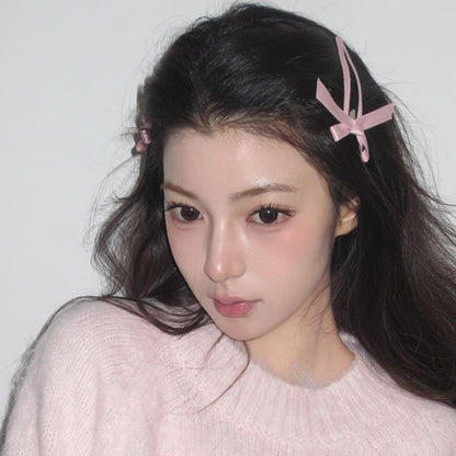 ヘアクリップセット リボン