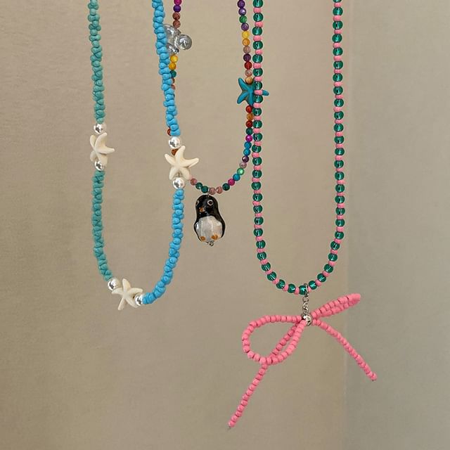 ビーズネックレス