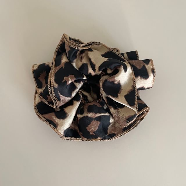 Scrunchie Print Leopard
