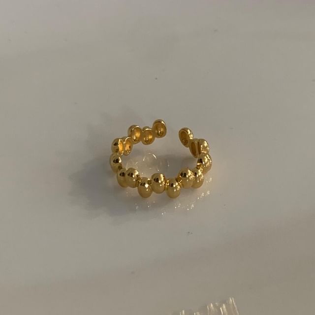 スターリングシルバー925光沢オープンリング