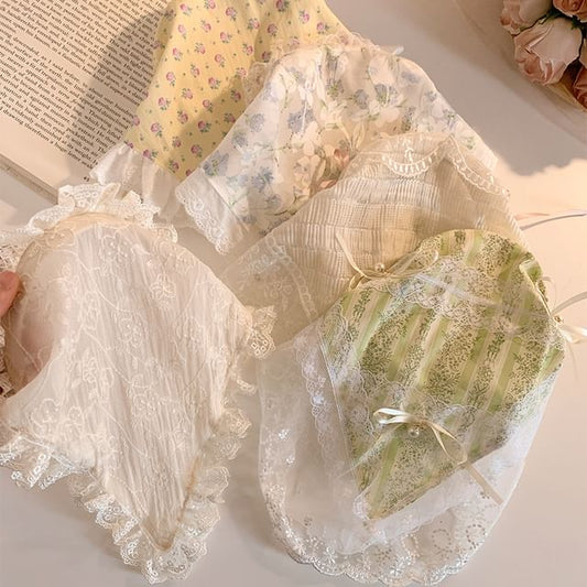 ヘッドスカーフ ヘッドバンド リボン付き