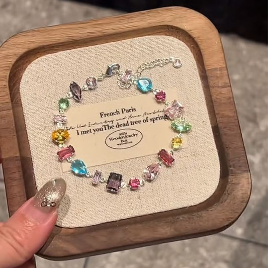 Geometric Rhinestone Bracelet