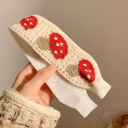 Patterned Crochet Headband Wide