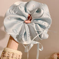 Plain Scrunchie Bow Satin