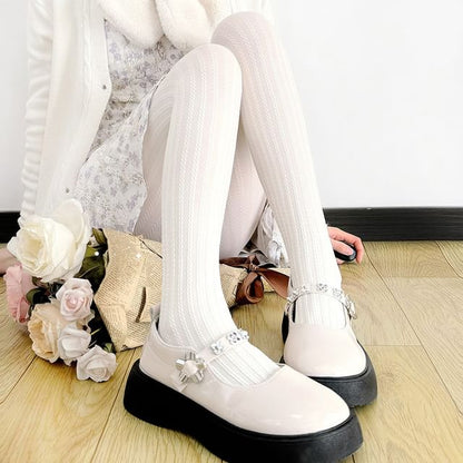 Gemusterte Strumpfhosen